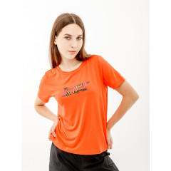 Жіноча Футболка AUSTRALIAN LOGO FLOWERS TEE JERSEY V Помаранчевий 2XL (7dLSDTS0027-119 2XL)