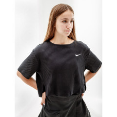 Жіноча Футболка Nike W NSW RIB JRSY SS TOP Чорний XS (7dDV7870-010 XS)