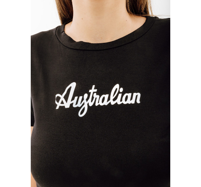 Жіноча Футболка AUSTRALIAN COTTON TEE HOLOGRAPHIC LOGO Чорний M (7dLSDTS0030-003 M)