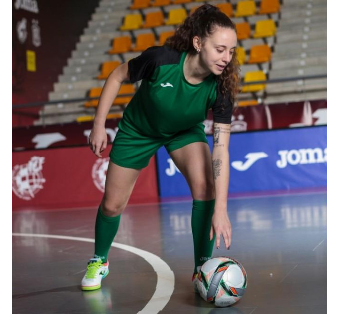 Жіноча Футболка Joma ACADEMY IV Зелений L (901335.451 L)