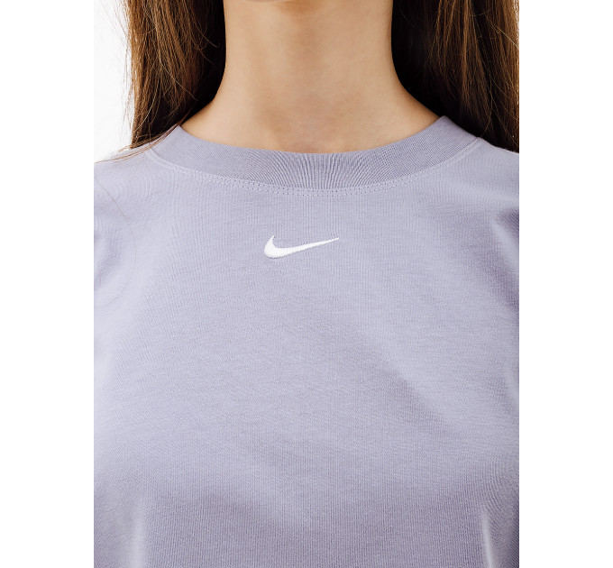 Жіноча Футболка Nike W NSW ESSNTL TEE BF LBR Фіолетовий L (7dDN5697-519 L)