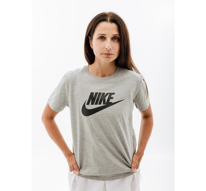 Жіноча Футболка Nike W NSW TEE ESSNTL ICN FTRA Сірий S (7dDX7906-063 S)