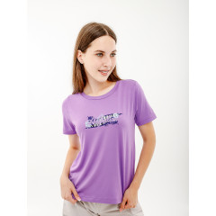 Жіноча Футболка AUSTRALIAN LOGO FLOWERS TEE JERSEY V Лавандовий S (7dLSDTS0027-768 S)