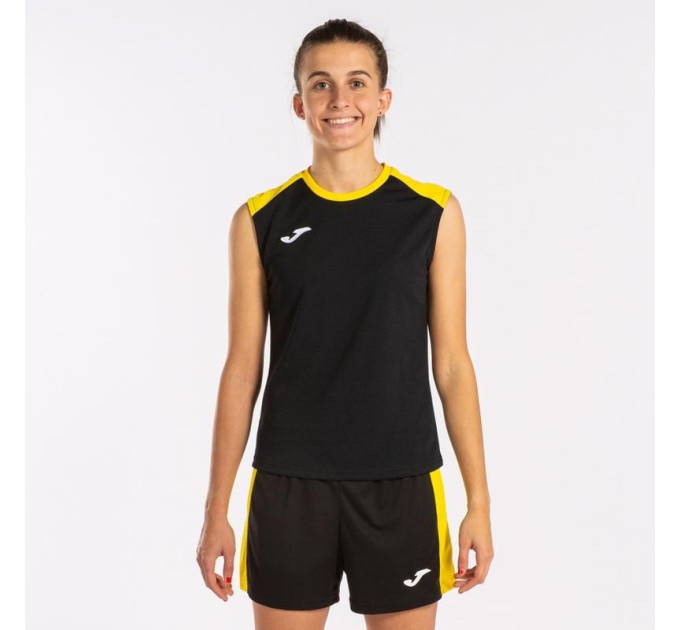 Майка жіноча Joma ECO CHAMPION чорний,жовтий XL 901695.109 XL
