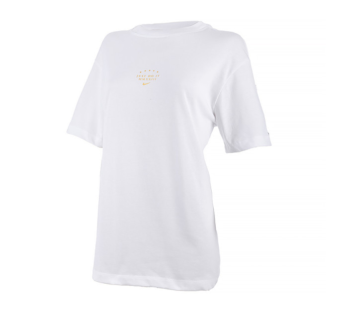 Жіноча Футболка Nike W NSW TEE SS BF SISTERHOOD Білий M (DX7940-100)
