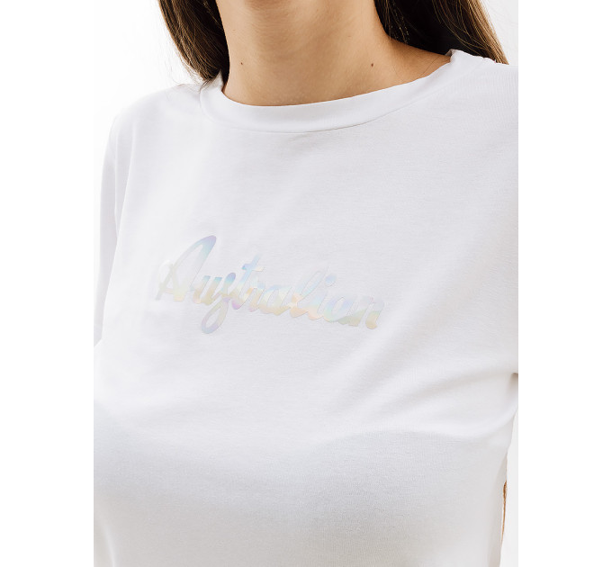 Жіноча Футболка AUSTRALIAN COTTON TEE HOLOGRAPHIC LOGO Білий XL (7dLSDTS0030-002 XL)
