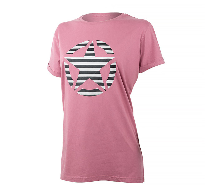 Жіноча Футболка JEEP T-SHIRT OVERSIZE STAR Striped Print Turn Фіолетовий XS (O102613-P490 XS) Жіноча Футболка JEEP T-SHIRT OVERSIZE STAR Striped Print Turn Фіолетовий XS (O102613-P490 XS)