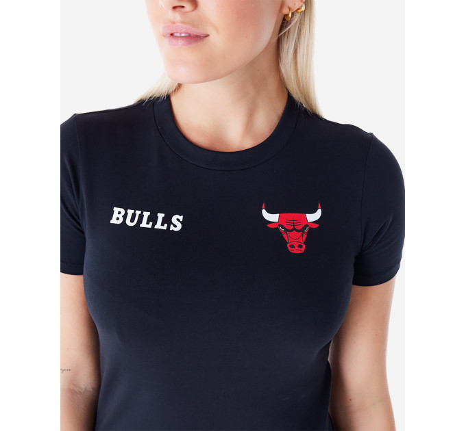 Жіноча Футболка New Era WMNS SLIM BULLS Чорний L (7d60564918 L)