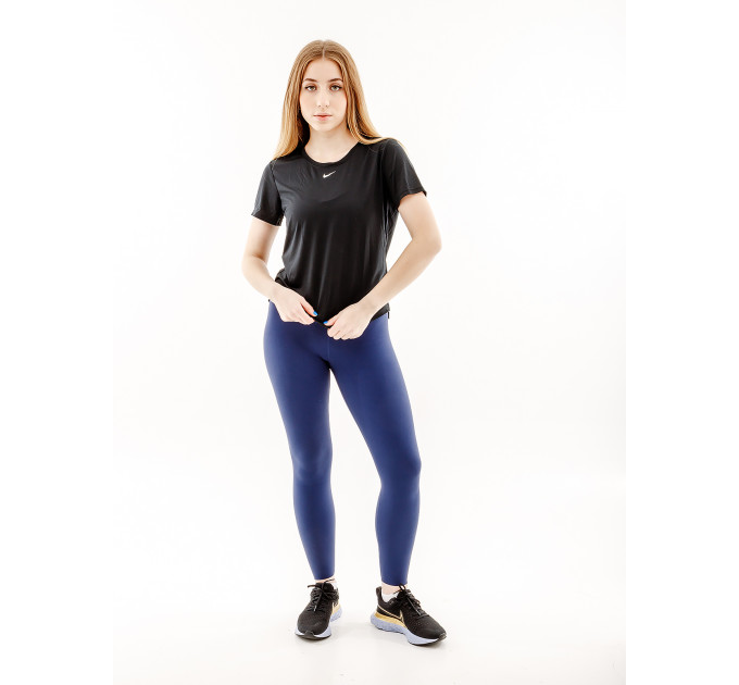 Жіноча Футболка Nike ONE TOP Чорний XS (7dDD0638-010 XS)