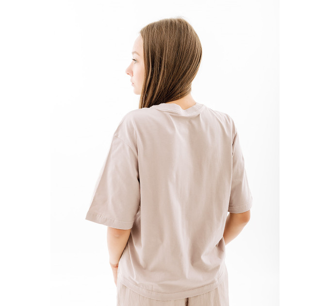 Жіноча Футболка NIKE TEE OC 3 BOXY Бежевий XS (7dFB8191-272 XS)