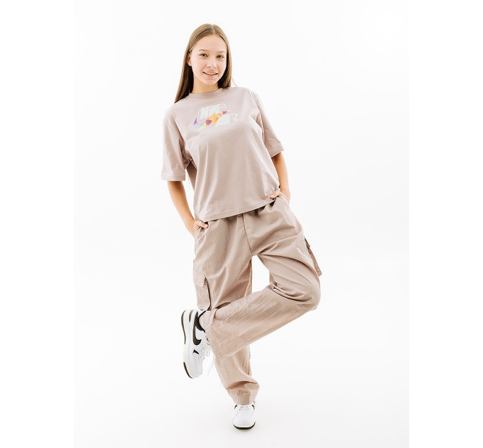 Жіноча Футболка NIKE TEE OC 3 BOXY Бежевий XS (7dFB8191-272 XS)