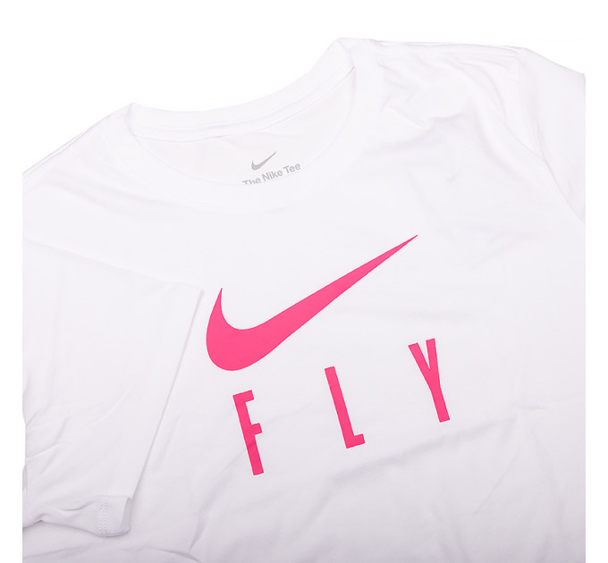 Жіноча Футболка Nike W NK DF SWOOSH FLY GRX TEE Білий S (7dFQ6606-100 S)