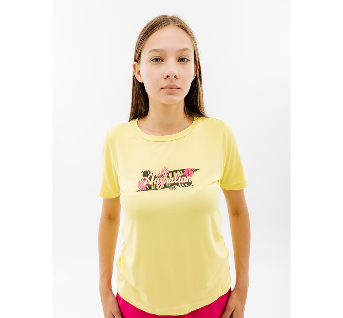 Жіноча Футболка AUSTRALIAN LOGO FLOWERS TEE JERSEY V Жовтий 2XL (7dLSDTS0027-074 2XL) Жіноча Футболка AUSTRALIAN LOGO FLOWERS TEE JERSEY V Жовтий 2XL (7dLSDTS0027-074 2XL)