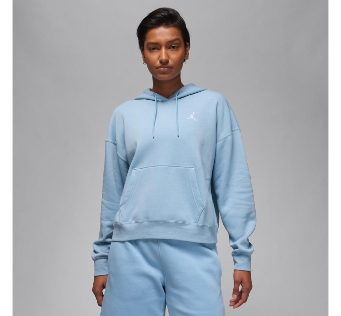Жіноче худі Jordan Brooklyn Fleece Light Блакитний S (7dFN4488-436 S)