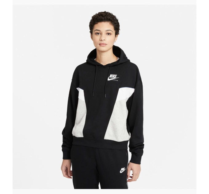 Жіноче Худі Nike W NSW HERITAGE HOODIE FLC Чорний M (7dCZ8604-010 M)