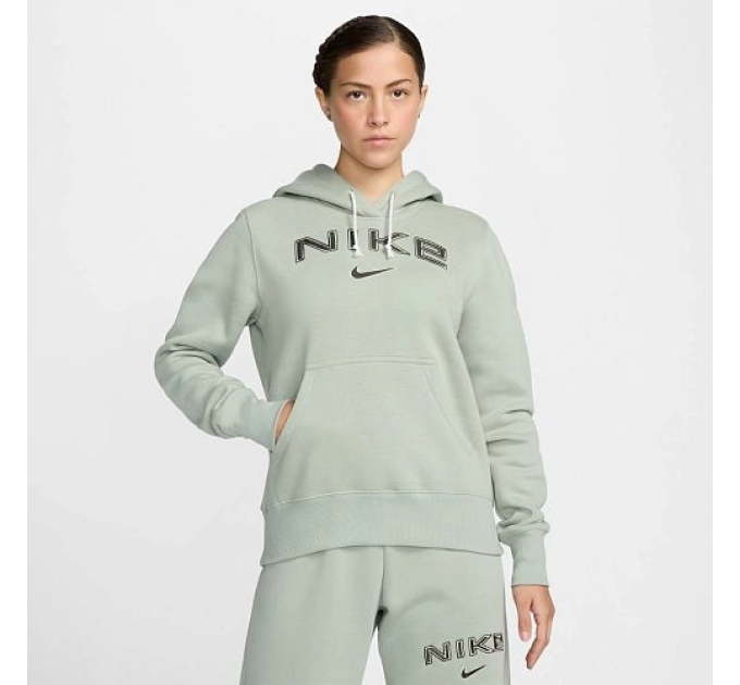 Жіноче Худі Nike W NSW PHNX FLC STD PO LOGO HDY Зелений M (7dHM9751-370 M)