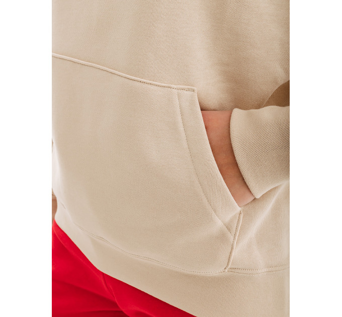 Жіноче Худі Nike CLUB HOODIE STD Бежевий S (7dDQ5415-126 S)