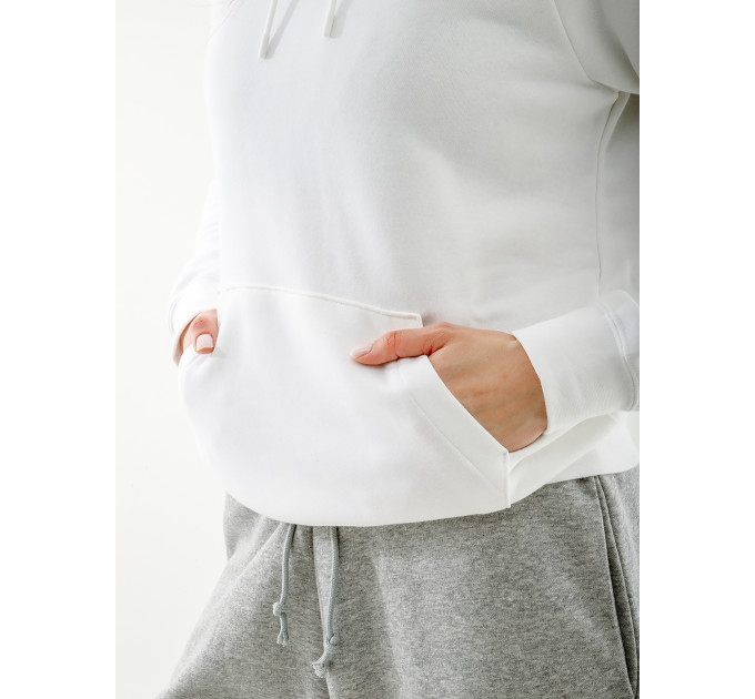 Жіноча Худі Nike FLC PARK20 PO HOODIE Білий S (7dCW6957-101 S)