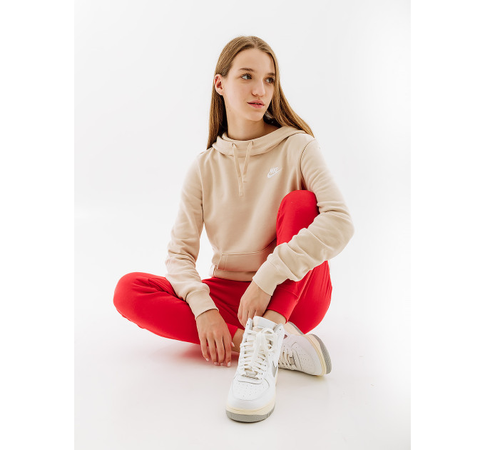 Жіноче Худі Nike CLUB HOODIE STD Бежевий XS (7dDQ5415-126 XS)
