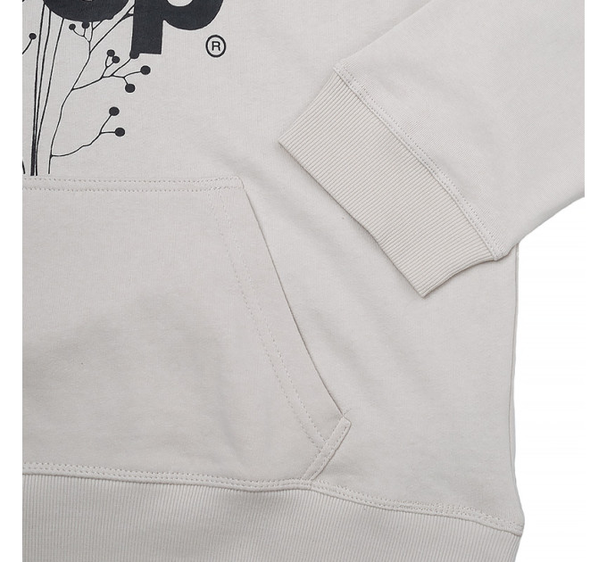 Жіноче Худі JEEP HOODED OVERSIZE SWEATSHIRT Botanical Print Сірий L (O102606-J863 L)