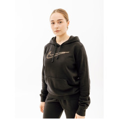 Жіноча Худі Nike NS PE CLB FLC SHINE OS PO Чорний XS (7dFB8763-010 XS)