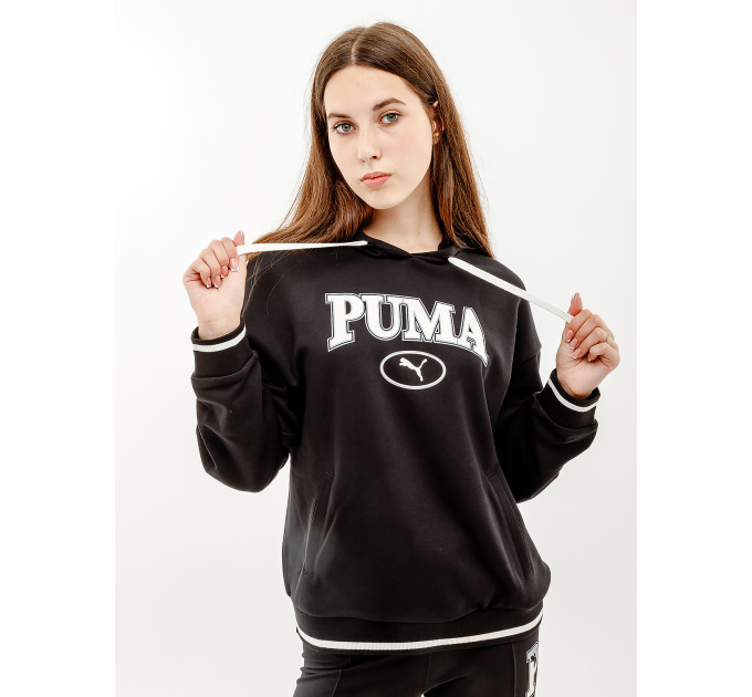 Жіноча Худі Puma SQUAD Hoodie Чорний XS (7d62148901 XS)