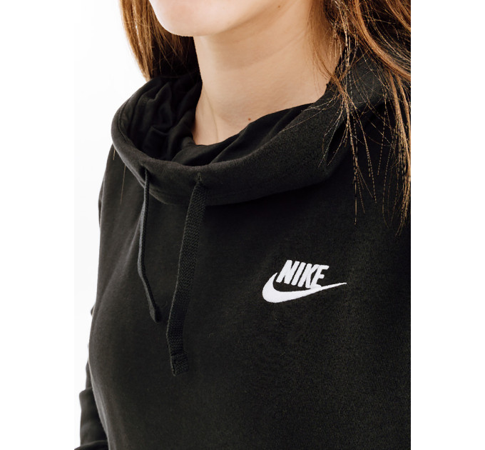 Жіноче Худі Nike CLUB HOODIE STD Чорний XS (7dDQ5415-010 XS)