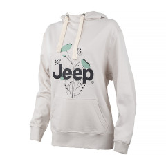 Жіноче Худі JEEP HOODED OVERSIZE SWEATSHIRT Botanical Print Сірий XL (O102606-J863 XL)