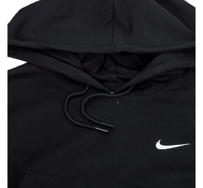 Жіноче Худі Nike W NSW JRSY OS PO HOODIE Чорний L (7dDM6417-010 L)