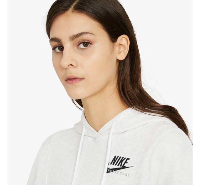 Жіноче Худі Nike Sportswear Heritage Hoodie Fleece Білий M (7dCZ8604-051 M)