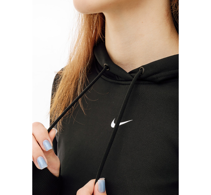 Жіноча Худі Nike ONE TF PO HOODIE LBR Чорний L (7dFB5210-010 L)
