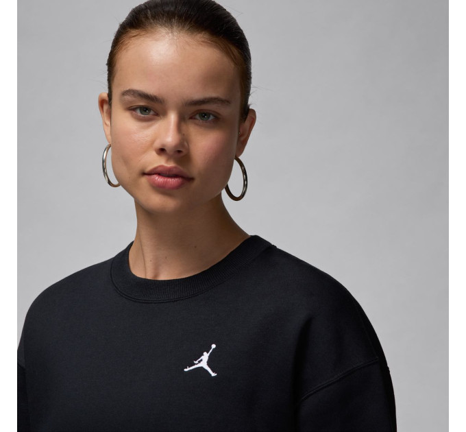 Жіноче Худі Jordan W BRKLN FLC PO 24 Чорний M (7dFV7074-010 M)