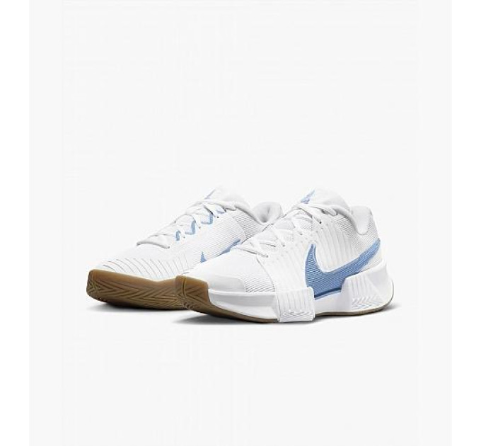 Жіночі Кросівки Nike ZOOM GP CHALLENGE PRO HC Білий Блакитний 44.5 (FB3146-106 44.5)