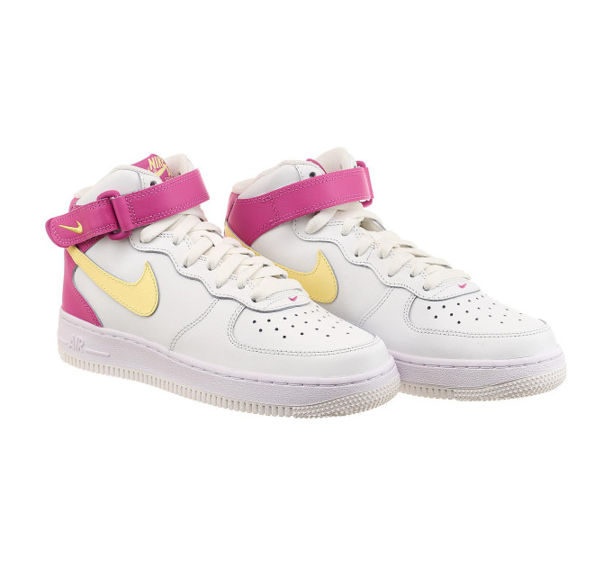 Жіночі Кросівки Nike Air Force 1 Mid Білий Рожевий 37.5 (7dDH2933-100 37.5)