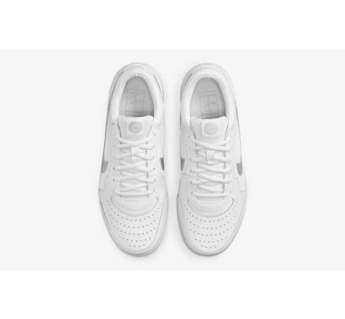 Жіночі кросівки NIKE ZOOM COURT LITE 3 white/silver (37.5) 6.5 DH1042-101 37.5