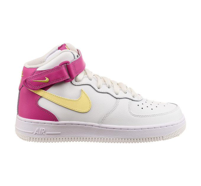 Жіночі Кросівки Nike Air Force 1 Mid Білий Рожевий 38 (7dDH2933-100 38)