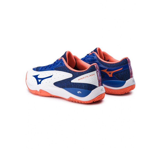 Жіночі кросівки Mizuno Wave Flash clay court білий/синій (45) UK10.5 61GC1922-27 45