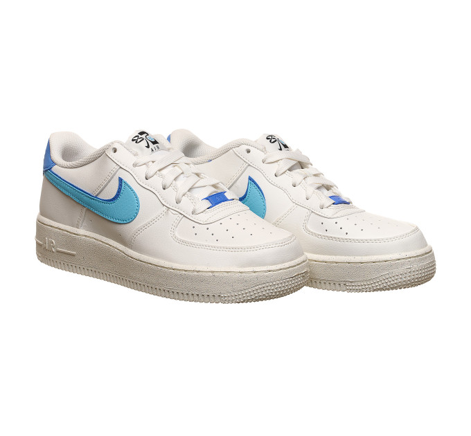 Жіночі Кросівки Nike Air Force 1 Lv8 Gs Білий Блакитний 39 (7dDQ0359-100 39)