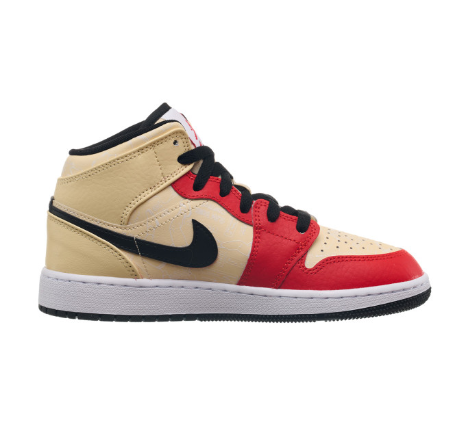 Жіночі Кросівки Jordan 1 Mid Gs ‘Dunk Contest’ Червоний 40 (7dDV7012-100 40)