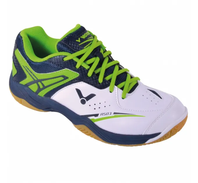 Кросівки жіночі для сквошу Victor Victor A501 Indoor white/green Unisex - 36 A501-36 Кросівки жіночі для сквошу Victor Victor A501 Indoor white/green Unisex - 36 A501-36