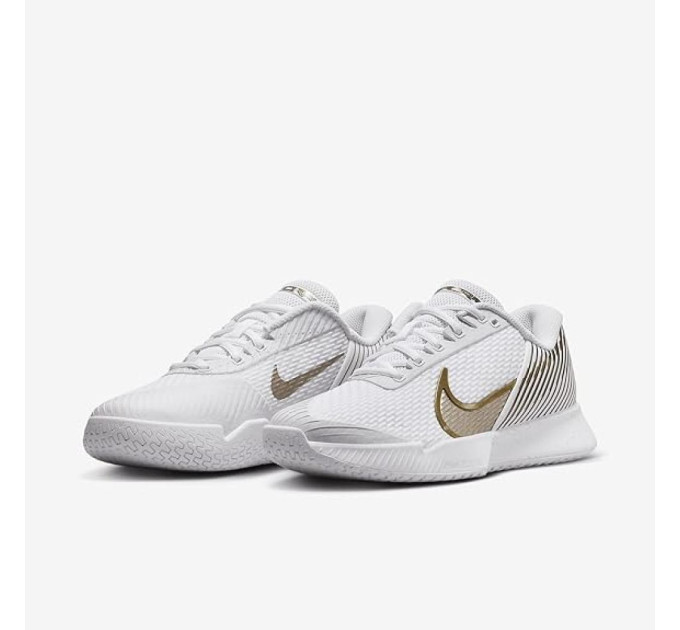 Жіночі Кросівки Nike ZOOM VAPOR PRO 2 HC Білий Золотий 42 (HF3631-100 42)