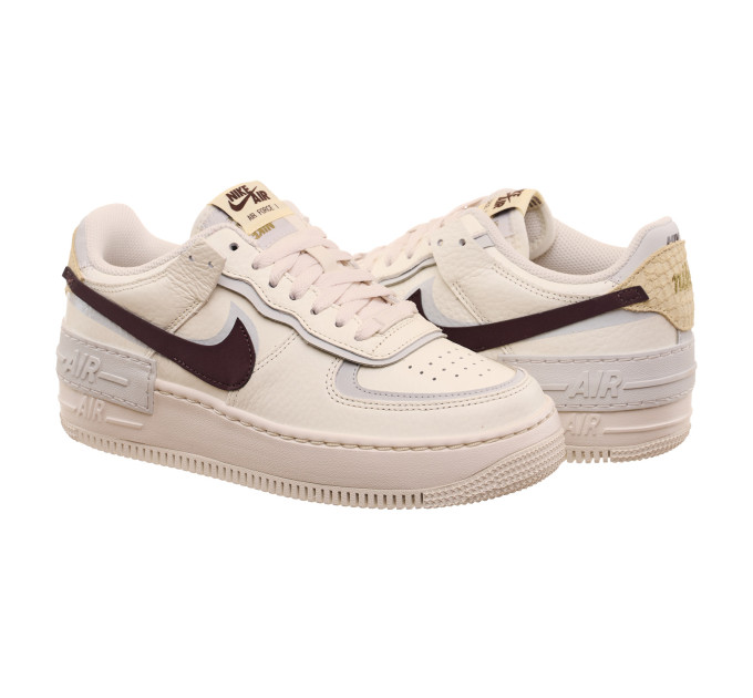 Жіночі Кросівки Nike Air Force 1 Shadow Бежевий 36.5 (7dFD0804-100 36.5)