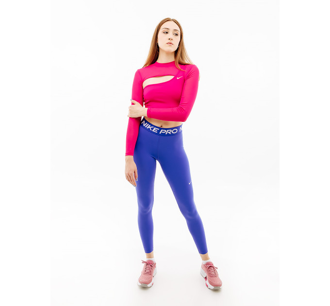 Жіночий Топ з довгим рукавом Nike LS TOP CROPPED NVT Рожевий XS (7dFB5683-615 XS)
