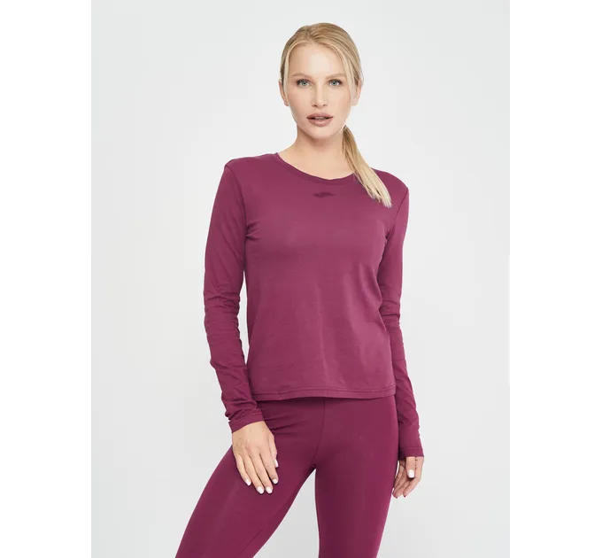 Жіночий лонгслів Joma ORGANIC Бордовий M (901611.651)