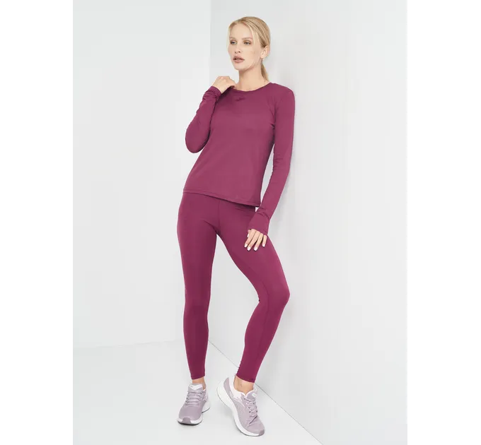 Жіночий лонгслів Joma ORGANIC Бордовий M (901611.651)