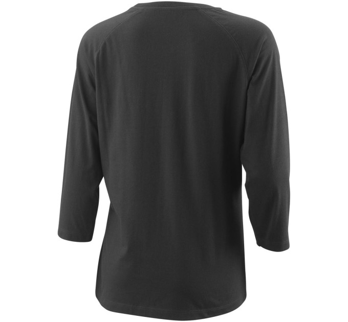 Жіночий Лонгслів Wilson TEAM II 3/4 SLEEVE TCH TE Чорний XS (WRA795601 XS)
