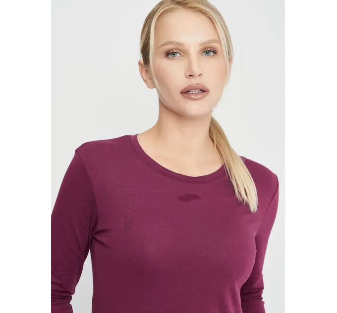 Жіночий лонгслів Joma ORGANIC Бордовий S (901611.651)