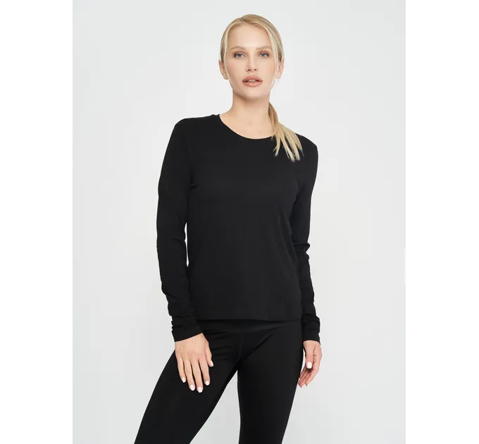 Жіночий лонгслів Joma ORGANIC Чорний M (901611.100)