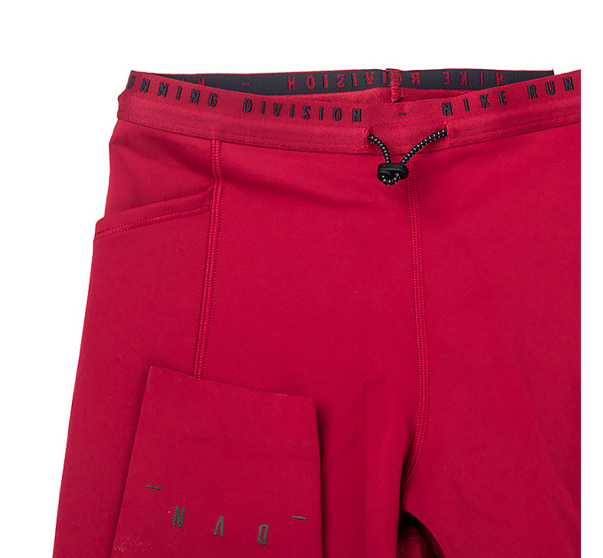 Жіночі Лосіни Nike W NK DF RUN DVN MR TGHT Вишневий L (DM7749-690 L)