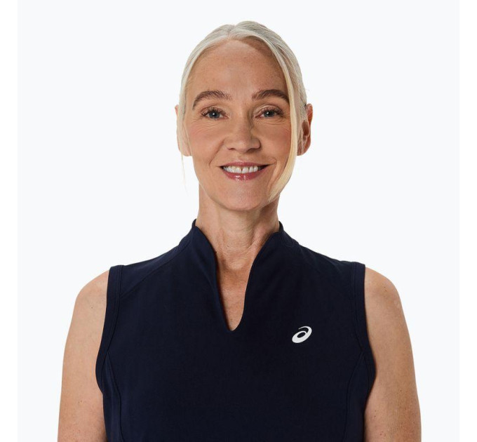 Жіноча тенісна Майка Asics COURT TANK MIDNIGHT Темно-синій XS (2042A370-400 XS)